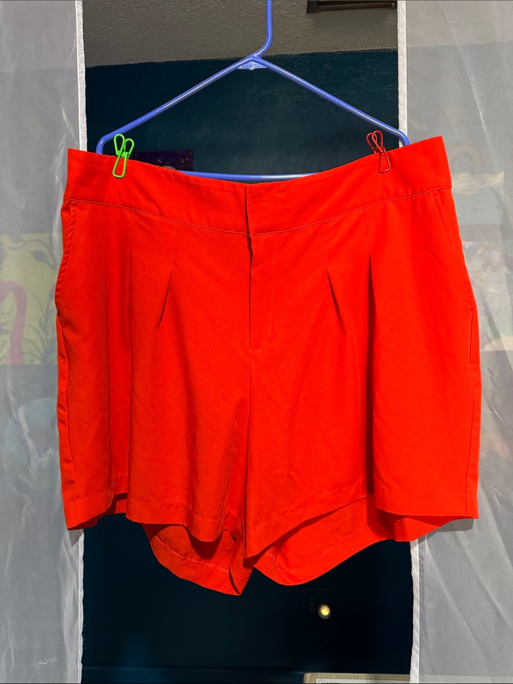 Women's Bright Red/Orange Tailored Shorts - Torrid 22